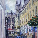 No. 6, Church Street, Bath, Oils, 8x6 ins.