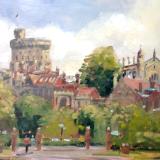 No. 13 Windsor Castle, oils, 8x6 ins
