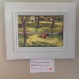 No.  30. The Picnic, Old Town Gardens, oils, 7x5 ins.