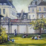 No. 4, Parade Garden, Bath, oils, 6x8 ins.