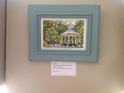 No. 31. Bandstand, Swindon Old Town Gardens, oils, 6x4 ins.