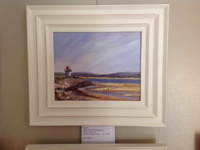 No. 45.  Burry Port Lighthouse, Wales, oils, 10x8 ins