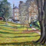 No. 18, Somerset Place Gardens, Bath, oils, 8x10 ins.