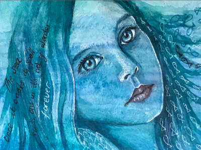 Mermaid 3. (Watercolour) Mermaid 3. (Watercolour)