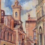 No. 10. Mdina, Malta, oils 6x8 ins.