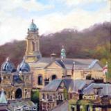Buxton Opera House, 6x8 ins, oils on board.