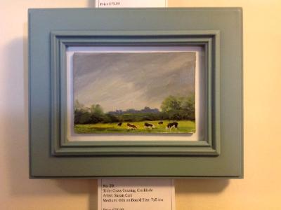 No. 20. Cows Grazing near Cricklade, oils, 6x4 ins.