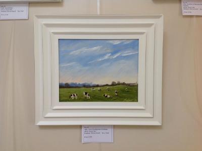 No. 63. Cows Grazing near Cricklade, oils, 10x8 ins.