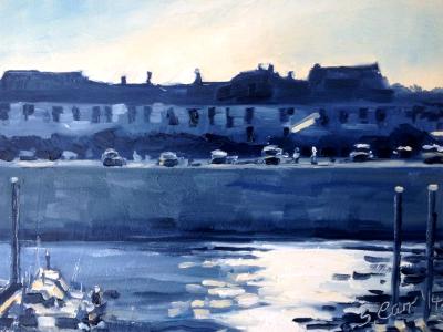 No. 6. Burry Port, Pembrokeshire, oils, 7x5 ins