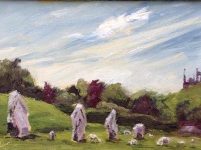 No. 7. Avebury, oils, 7x5 ins