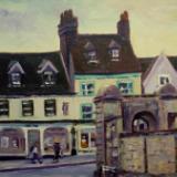 High Street 2, Swindon Old Town, 7x5 ins, oils
